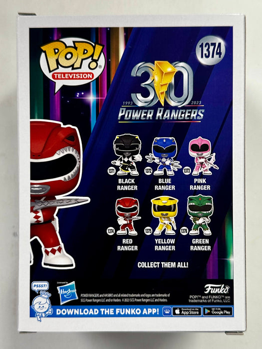 Funko Pop! Television Red Power Ranger With Power Sword #1374 MMPR 30th 2023 - for just $13! 