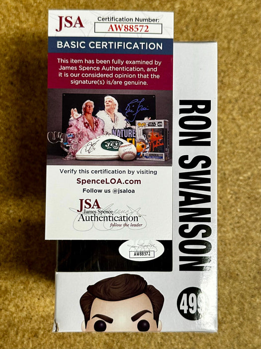 Nick Offerman Signed Ron Swanson Funko Pop! #499 Parks & Rec 2017 With JSA COA - for just $500! 