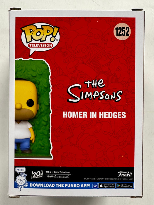 Funko Pop! Television Homer Simpson In Hedges #1252 Simpsons EE 2022 Exclusive - for just $15! 