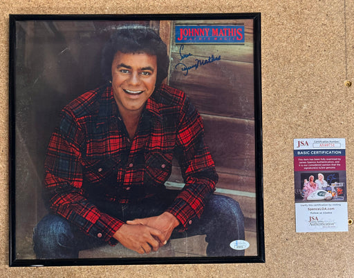 Johnny Mathis Signed & Framed “Mathis Magic” Vinyl With JSA COA - for just $100! 