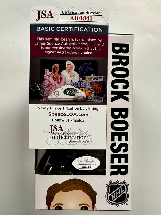 Brock Boeser Signed NHL Hockey Vancouver Canucks Funko Pop! #28 With JSA COA - for just $130! 