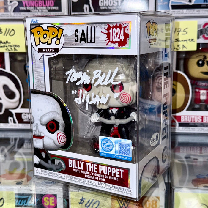 Tobin Bell Signed Saw Billy The Puppet Exclusive Funko Pop #1824 Jigsaw 2025 - for just $250! 
