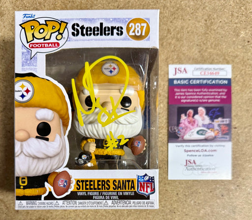 Mason Rudolph Signed NFL Pittsburgh Steelers Santa Funko Pop! #287 With JSA COA - for just $100! 