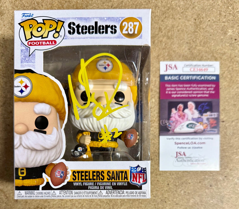 Mason Rudolph Signed NFL Pittsburgh Steelers Santa Funko Pop! #287 With JSA COA - for just $100! 