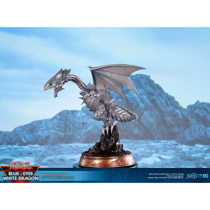 First 4 Figures Yu-Gi-Oh! Blue Eyes White Dragon Statue - White Variant Limited Edition - for just $149.99! 