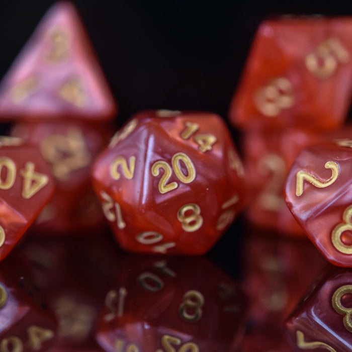 Fire Pearl Acrylic Dice Set - Just $9.99! Shop now at Retro Gaming of Denver