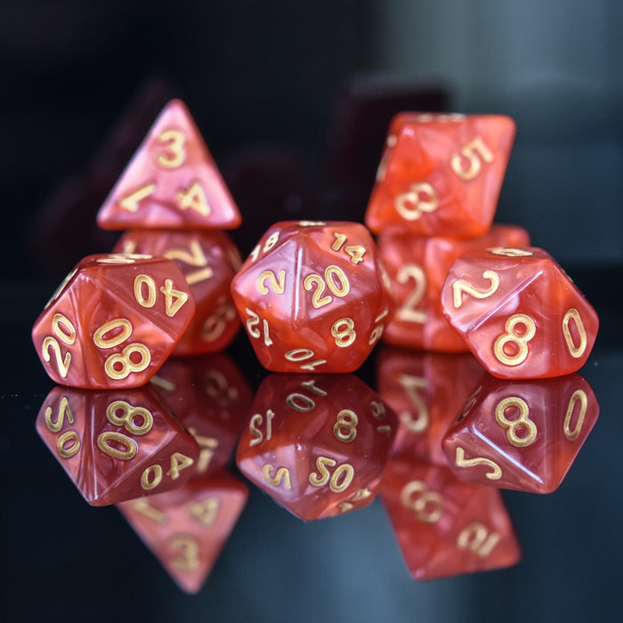 Fire Pearl Acrylic Dice Set - Just $9.99! Shop now at Retro Gaming of Denver