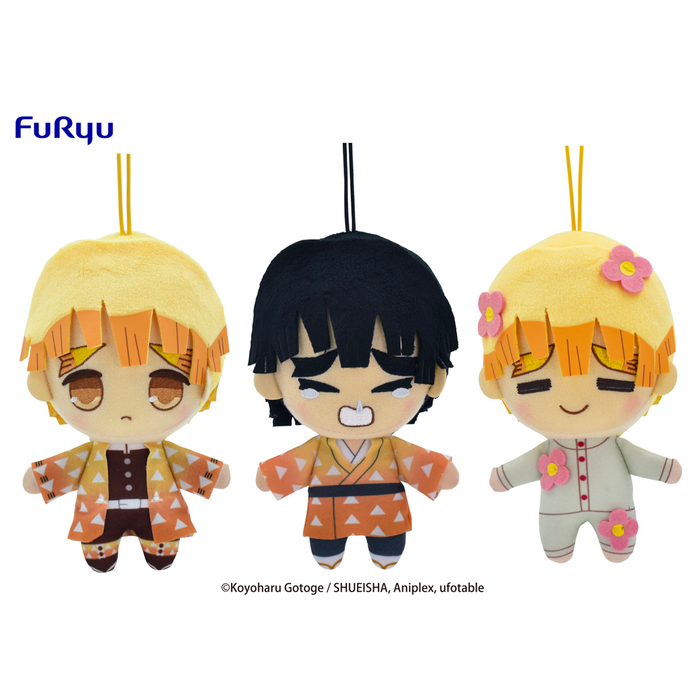 FuRyu: Demon Slayer: Kimetsu no Yaiba - Toy Plush Set Vol. 5 - Zenitsu Agatsuma - for just $59.99! 