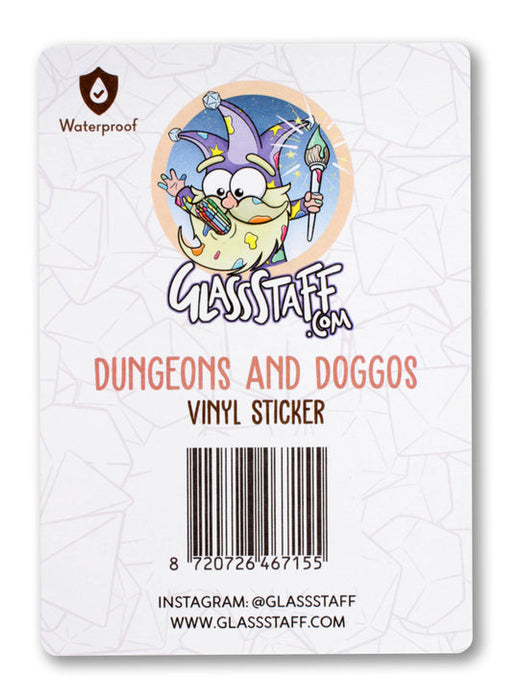 Forged Gaming: Sticker - Die Cut Vinyl - Waterproof - 3.5" - Dungeons & Doggos - for just $4.50! 