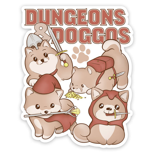 Forged Gaming: Sticker - Die Cut Vinyl - Waterproof - 3.5" - Dungeons & Doggos - for just $4.50! 