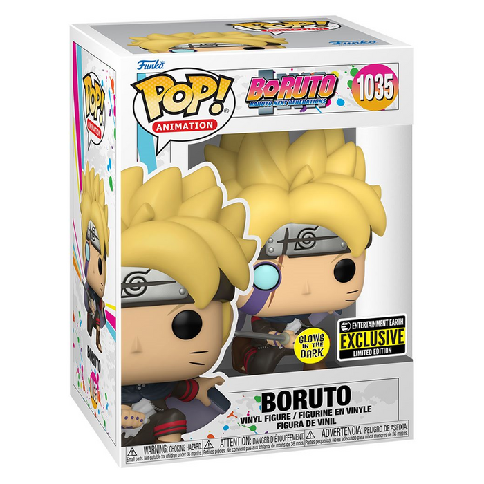 Funko POP! Boruto: Naruto Next Generations - Boruto with Marks (Glow in the Dark) Vinyl Figure #1035 Entertainment Earth Exclusive - for just $15.99! 