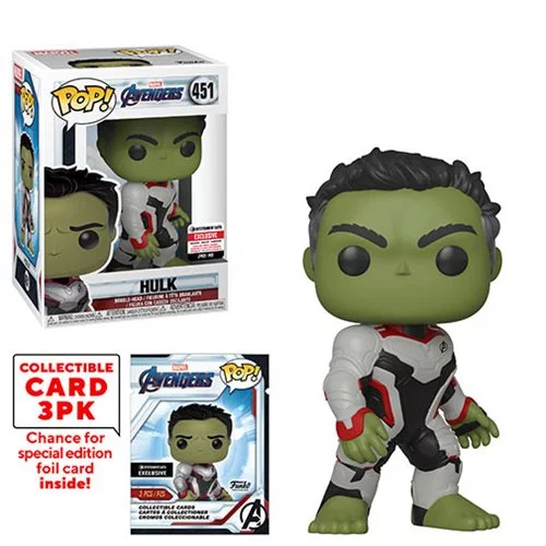 Funko POP! Avengers: Endgame - Hulk with Collector Cards #451 - Entertainment Earth Exclusive (NOT 100% MINT) - for just $14.99! 