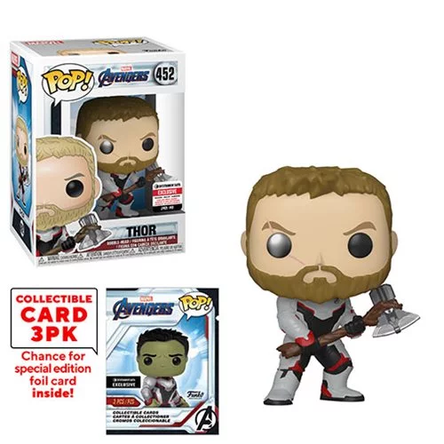 Funko POP! Avengers: Endgame - Thor with Collector Cards #452 - Entertainment Earth Exclusive - for just $14.99! 