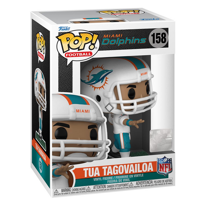 Funko POP! NFL: Dolphins - Tua Tagovailoa (Home Uniform) Vinyl Figure #158 - for just $11.99! 
