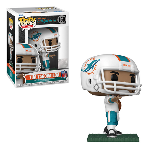 Funko POP! NFL: Dolphins - Tua Tagovailoa (Home Uniform) Vinyl Figure #158 - for just $11.99! 