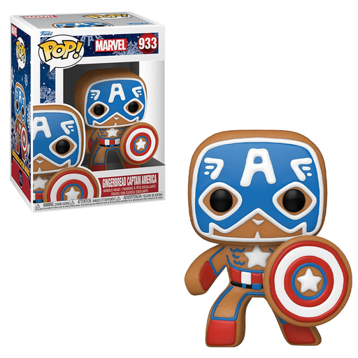 Funko POP! Marvel Holiday - Gingerbread Captain America Vinyl Figure #933 - for just $11.99! 