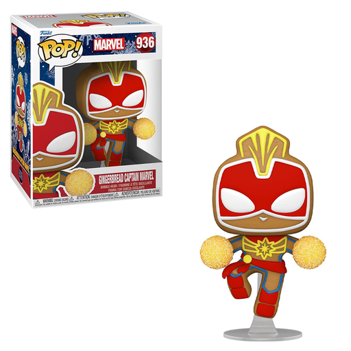Funko POP! Marvel Holiday - Gingerbread Captain Marvel Vinyl Figure #936 - for just $11.99! 