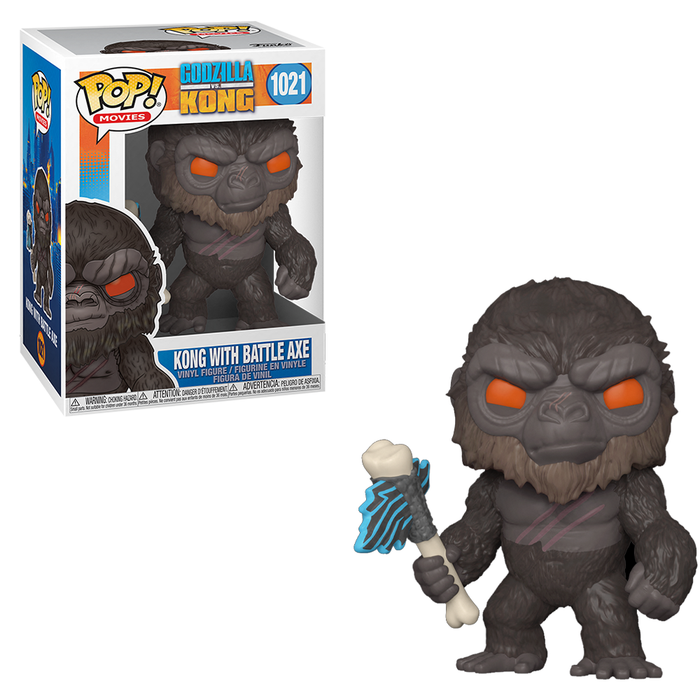 Funko POP! Godzilla vs Kong - Kong with Battle Axe Vinyl Figure #1021 - for just $11.99! 