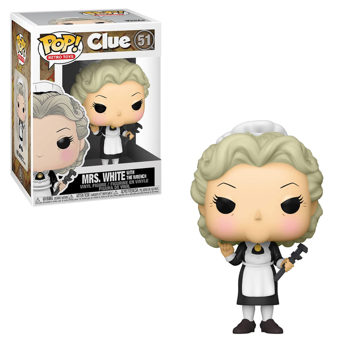 Funko POP! Clue - Mrs. White with Wrench Vinyl Figure #51 - for just $11.99! 
