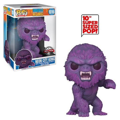 Funko POP! Godzilla Vs Kong - Neon City King Kong 10-Inch Vinyl Figure #1016 Special Edition Exclusive - for just $59.95! 