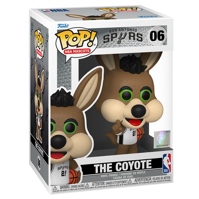 Funko POP! NBA Mascots: San Antonio - The Coyote Vinyl Figure #6 - for just $11.99! 