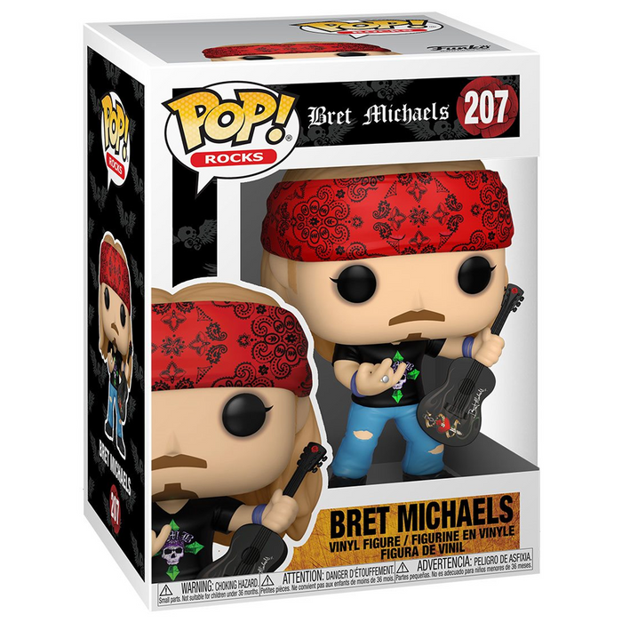 Funko POP! Rocks - Bret Michaels Vinyl Figure #207 - for just $11.99! 