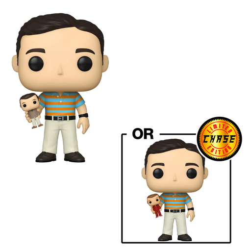 Funko POP! 40 Year Old Virgin - Andy Holding Oscar Vinyl Figure #1064 - for just $11.99! 