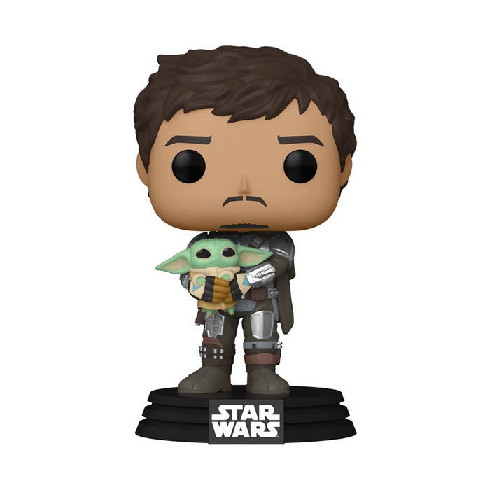 Funko POP! Star Wars: The Mandalorian - The Mandalorian with Grogu Vinyl Figure #461 - for just $11.99! 