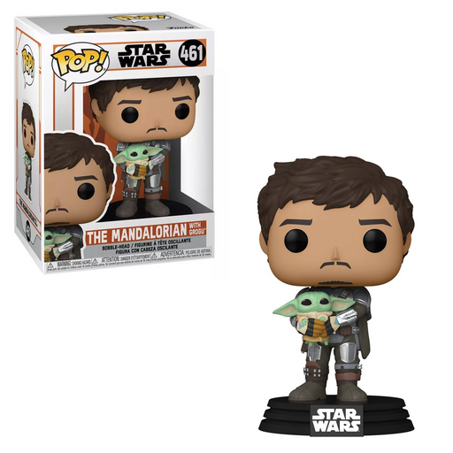 Funko POP! Star Wars: The Mandalorian - The Mandalorian with Grogu Vinyl Figure #461 - for just $11.99! 