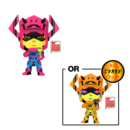 Funko POP! Fantastic Four - 10-Inch Galactus with Silver Surfer (Blacklight) Vinyl Figure #809 (PX) - for just $34.99! 