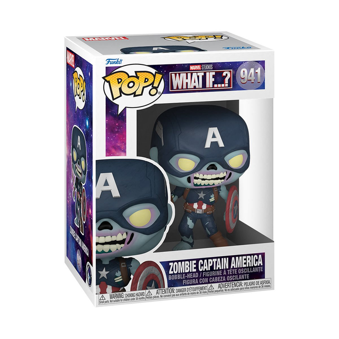 Funko POP! Marvel: What If - Zombie Captain America Vinyl Figure #941 - for just $11.99! 