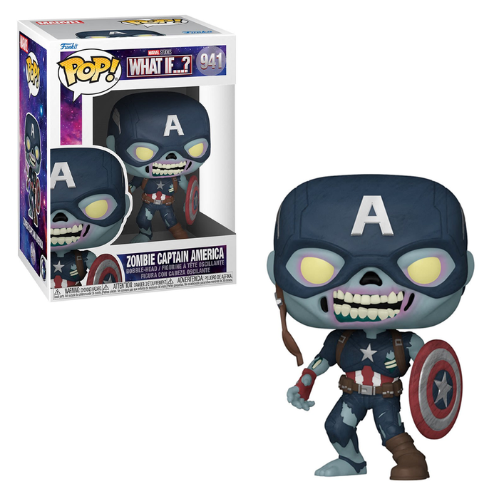Funko POP! Marvel: What If - Zombie Captain America Vinyl Figure #941 - for just $11.99! 