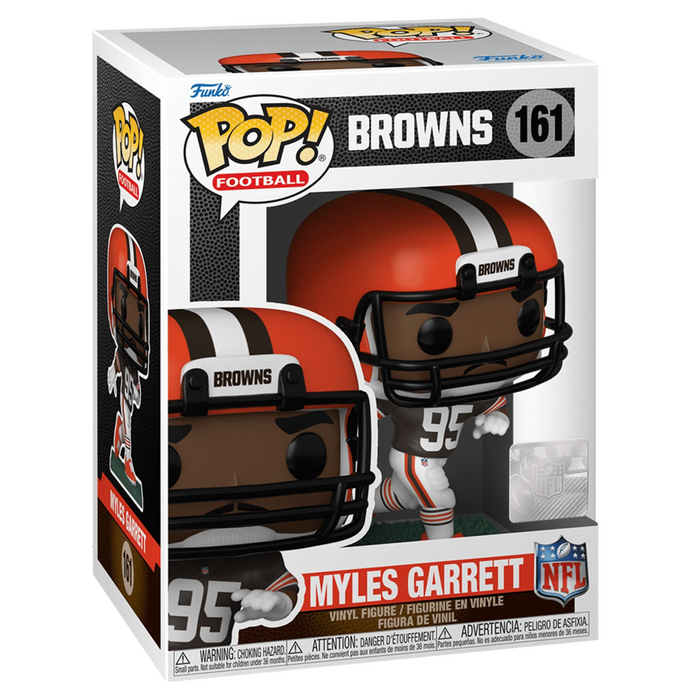 Funko POP! NFL: Browns - Myles Garrett (Home Uniform) Vinyl Figure #161 - for just $11.99! 