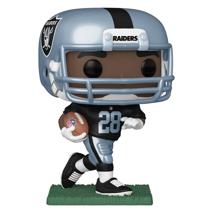 Funko POP! NFL: Raiders - Josh Jacobs (Home Uniform) (Metallic) Vinyl Figure #165 - for just $11.99! 