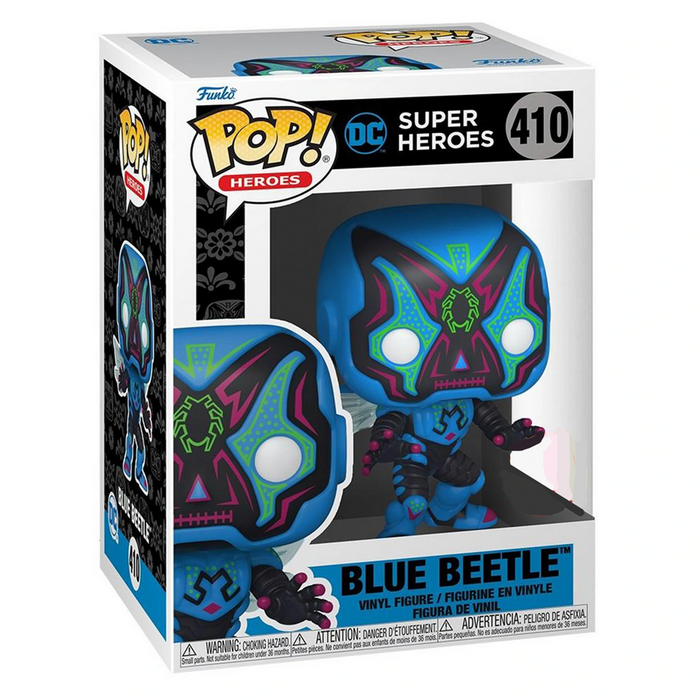 Funko POP! DC Super Heroes: Dia De Los - Blue Beetle Vinyl Figure #410 - for just $11.99! 