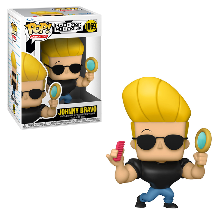 Funko POP! Johnny Bravo - Johnny Bravo with Mirror and Comb Vinyl Figure #1069 - for just $11.99! 