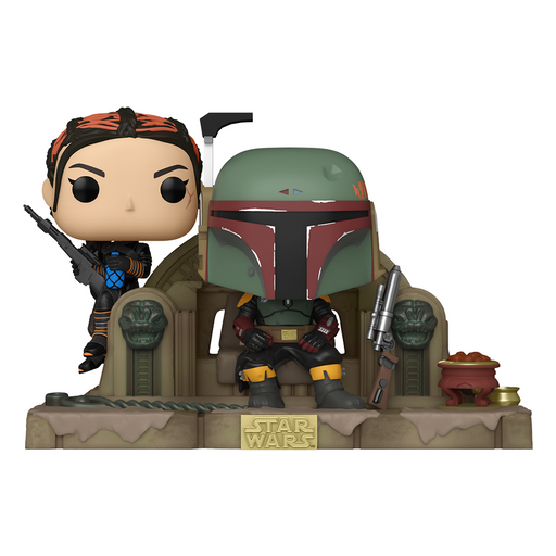 Funko POP! Moment: Star Wars: The Mandalorian - Boba Fett and Fennec Shand on Throne Vinyl Figure #486 - for just $29.99! 