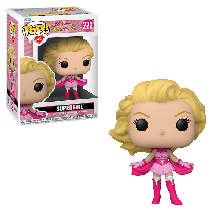 Funko POP! Breast Cancer Awareness - Bombshell Supergirl Vinyl Figure #222 - for just $11.99! 