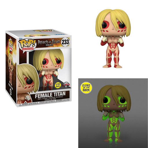 Funko POP! Deluxe: Attack on Titan - Female Titan (Glow in the Dark) 6-Inch Vinyl Figure #233 Special Edition Exclusive - for just $39.99! 
