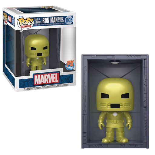 Funko POP! Deluxe: Marvel Hall of Armor - Iron Man (Model 1: Golden Armor) Vinyl Figure #1035 Previews Exclusive (PX) - for just $29.99! 