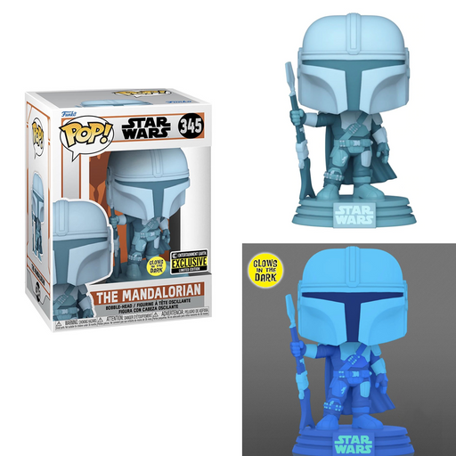 Funko POP! The Mandalorian - The Mandalorian Hologram (Glow in the Dark) Vinyl Figure #345 Entertainment Earth Exclusive - for just $15.99! 