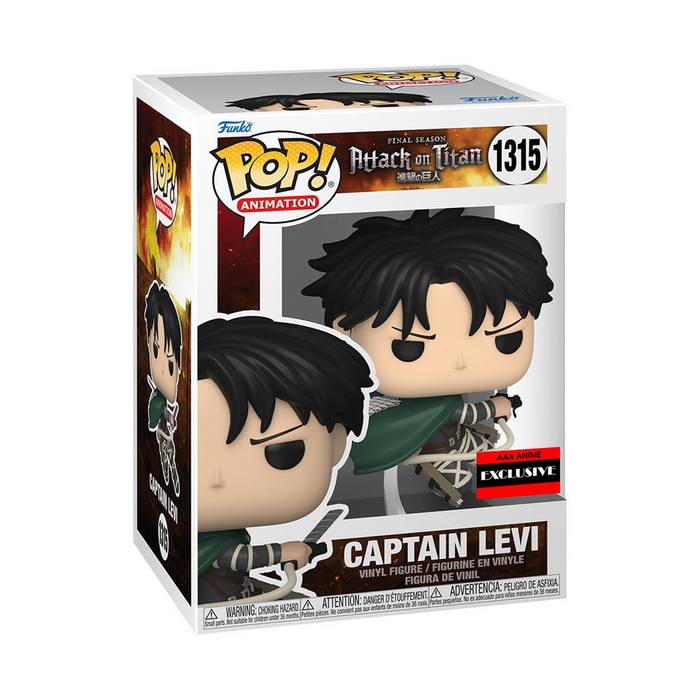 Funko POP! Attack on Titan - Captain Levi Ackerman Vinyl Figure #1315 AAA Anime Exclusive [READ DESCRIPTION] - for just $19.99! 