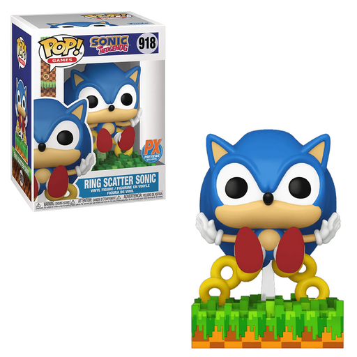 Funko POP! Games: Sonic the Hedgehog - Sonic (Ring Scatter) Vinyl Figure #918 Preview Exclusives (PX) - for just $14.99! 