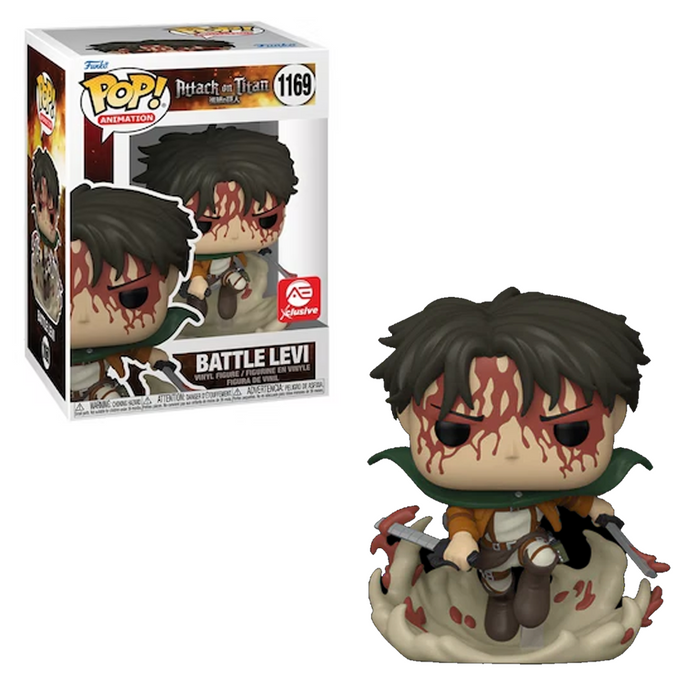 Funko POP! Attack on Titan - Battle Levi (Bloody) Vinyl Figure #1169 Alliance Entertainment Exclusive [READ DESCRIPTION] - for just $19.99! 