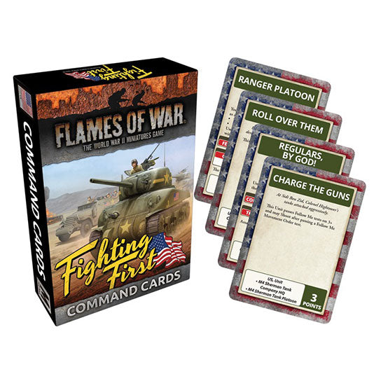 Flames of War: American Fighting First Command Cards - for just $5! 