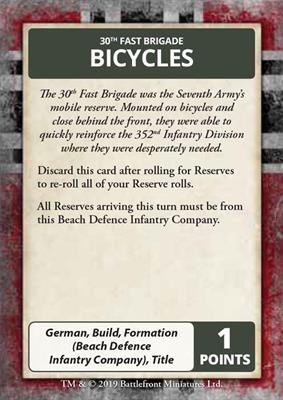 Flames of War: D-Day - German Command Cards - for just $10! 