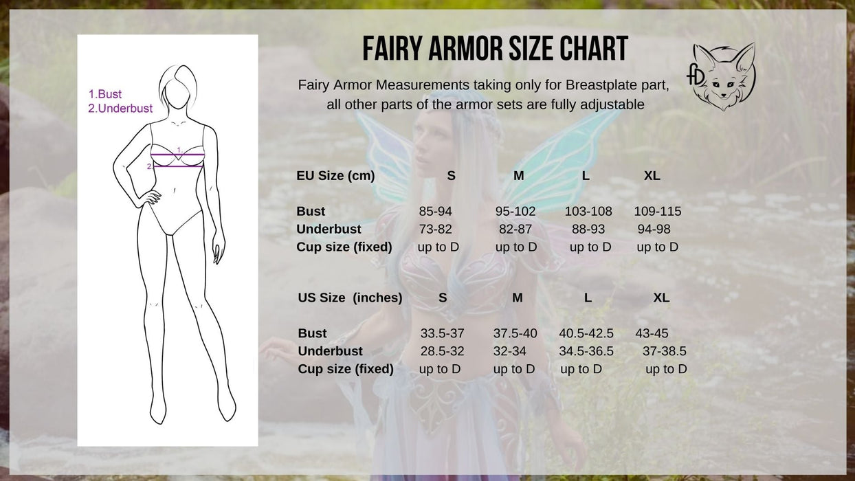 Fairy Armor Lilac Silver Set - Custom Made - for just $450! 