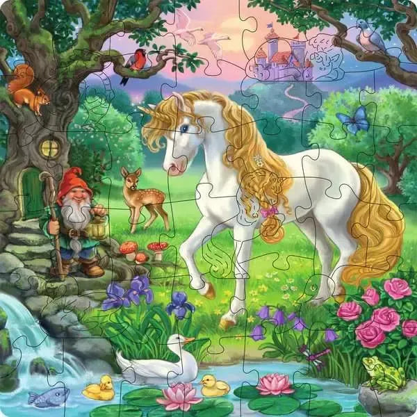 Fairytale Unicorn 44 Piece Wooden Jigsaw Puzzle Ravensburger - for just $19.99! 