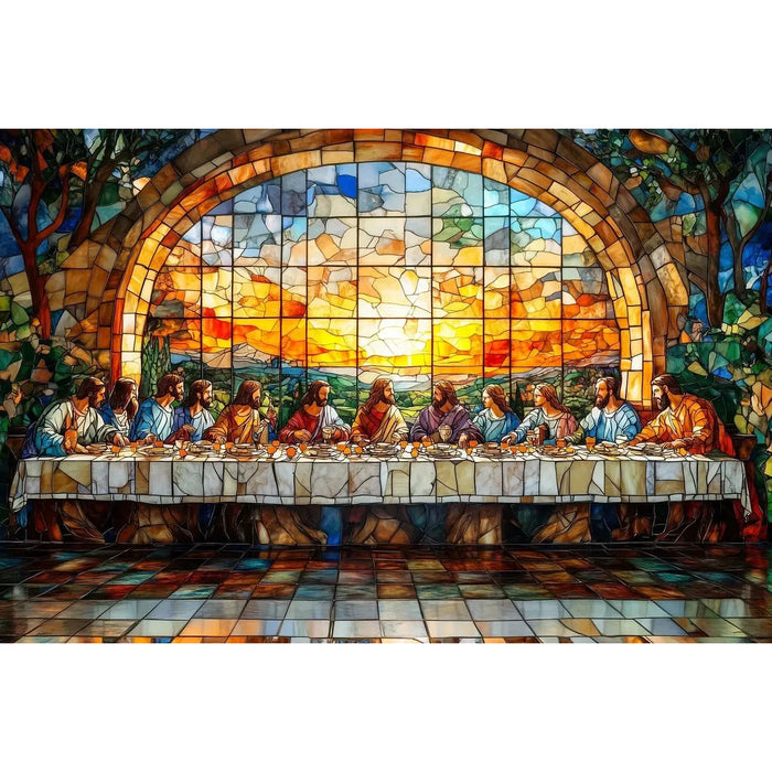 Faithful Feast 1000 Piece Jigsaw Puzzle Trippy - for just $19.99! 