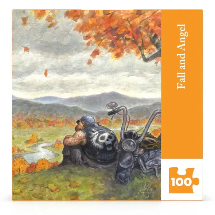 Fall & Angel by Peter de Sève 100 Piece Mini Jigsaw Puzzle NYPC - for just $14.99! 